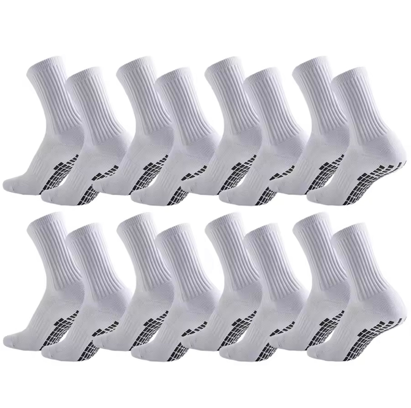 8x Pairs of Plain Grip Socks
