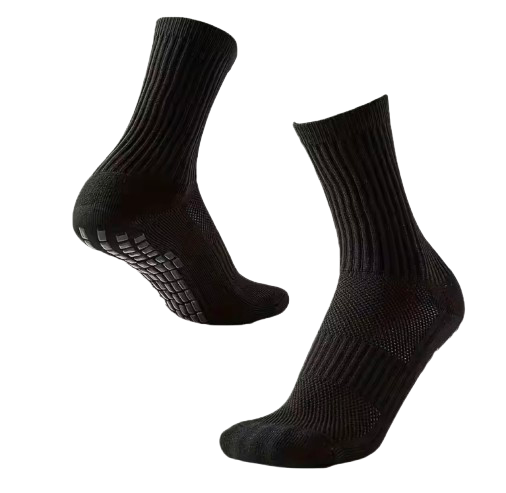 Plain Grip Socks (Black)