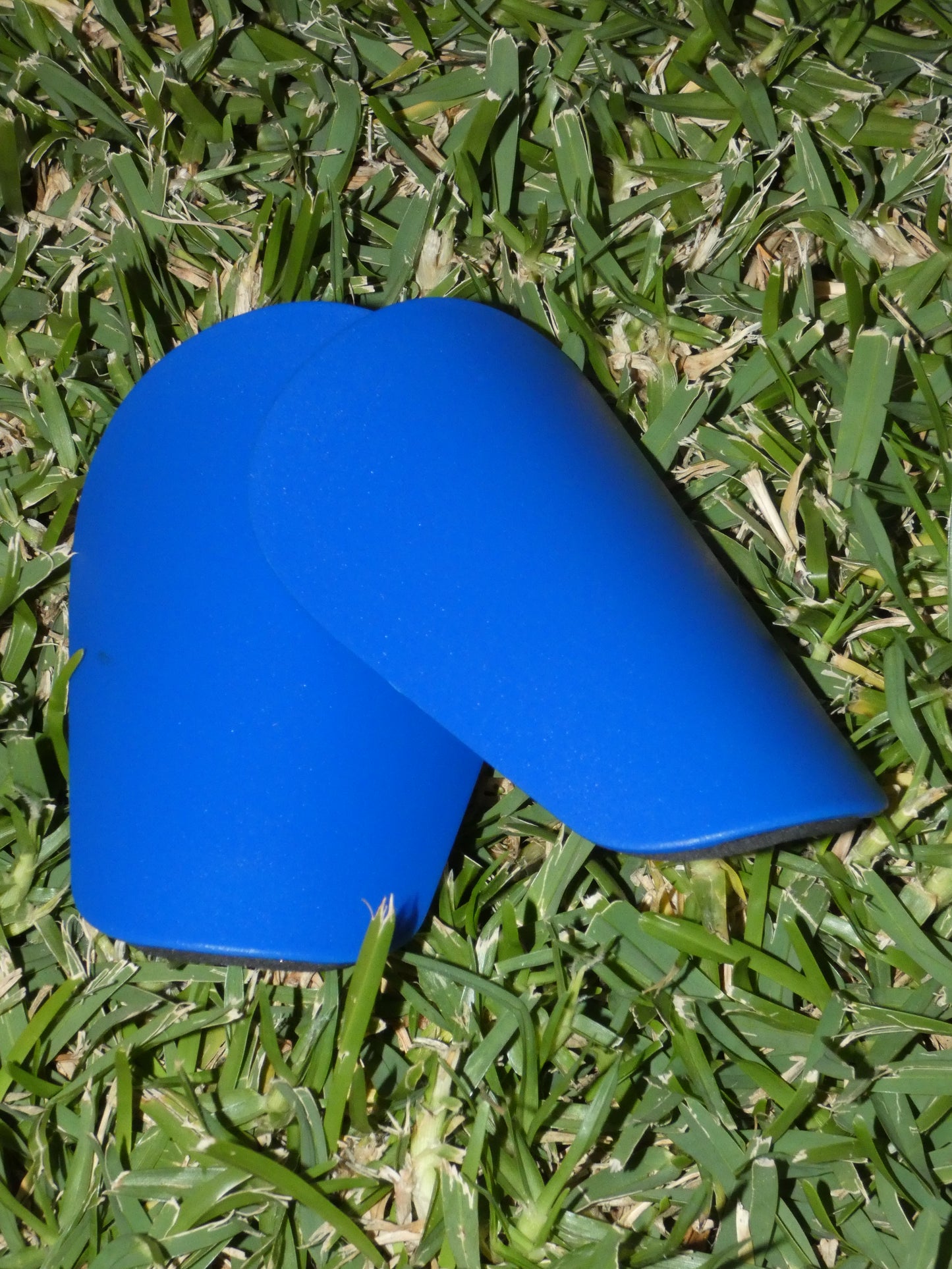 Mini protège-tibias bleus