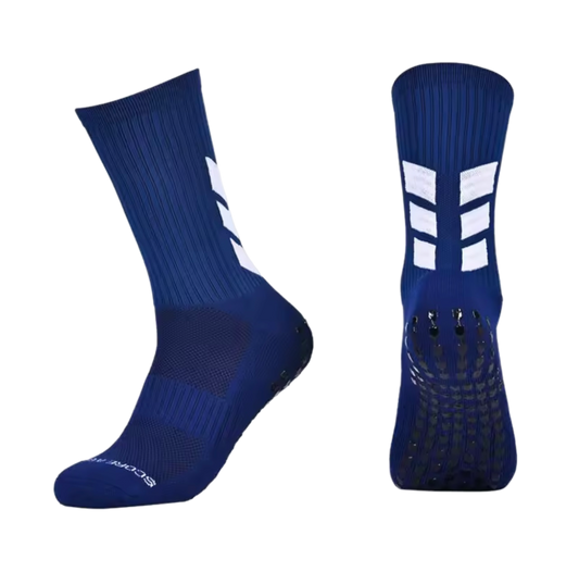 Navy Grip Socks