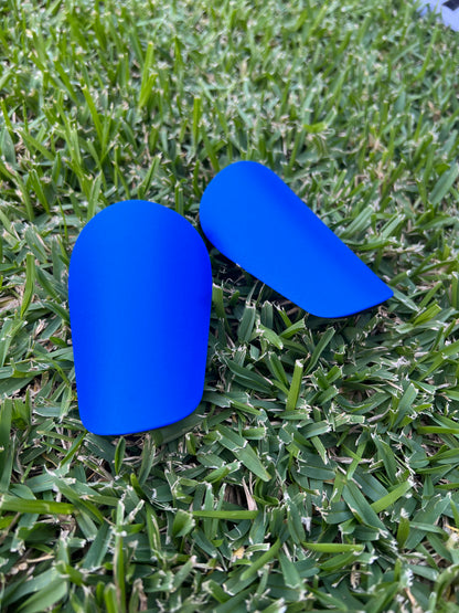 Mini protège-tibias bleus