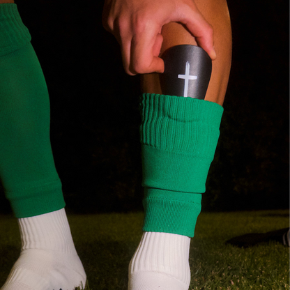 White Cross Mini Shin Pads