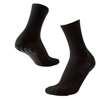 Plain Grip Socks (Black)