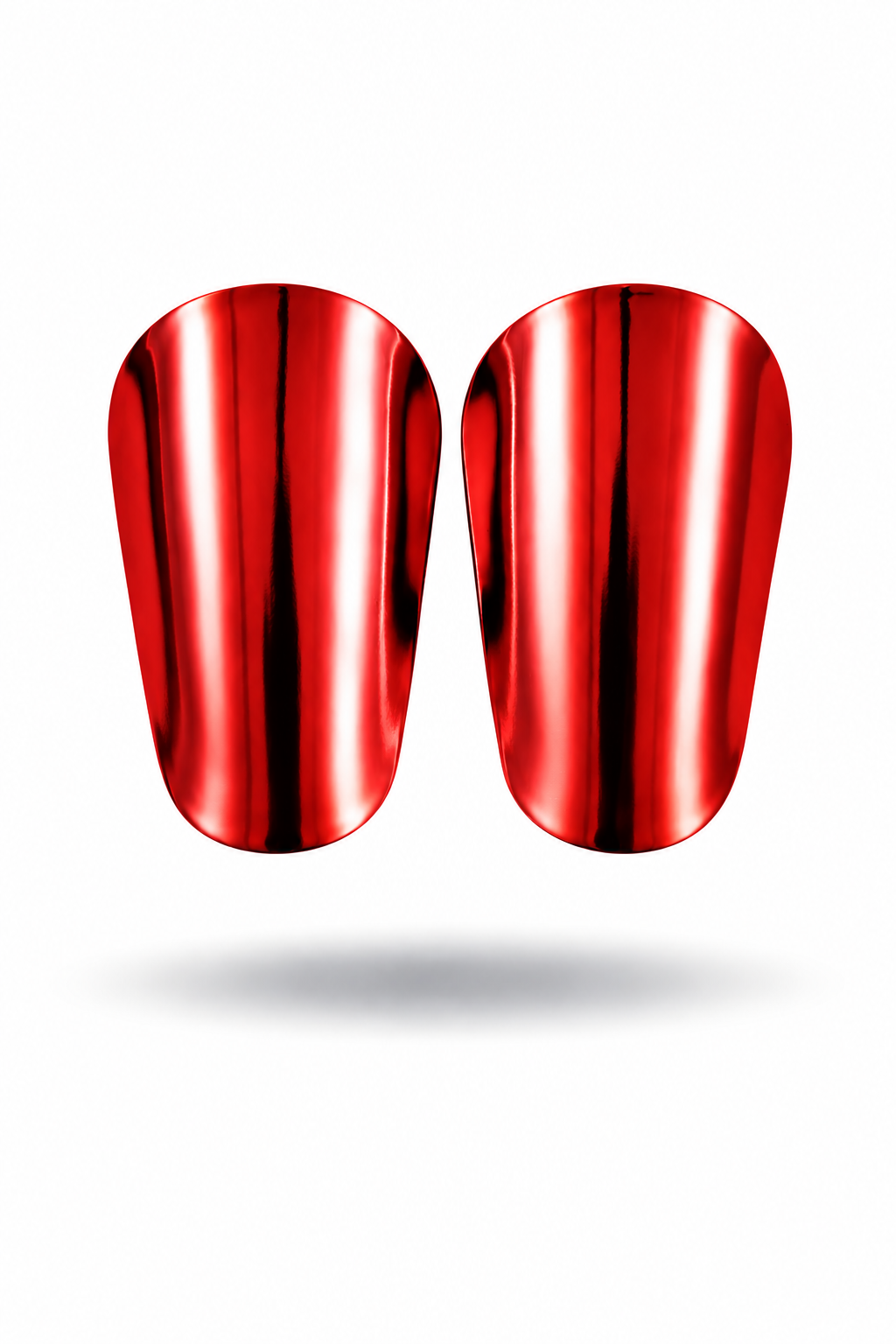 Red Chrome Shin Pads