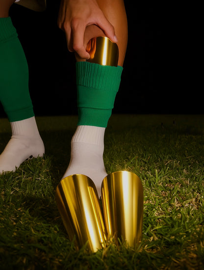 Gold Mini Shin Pads