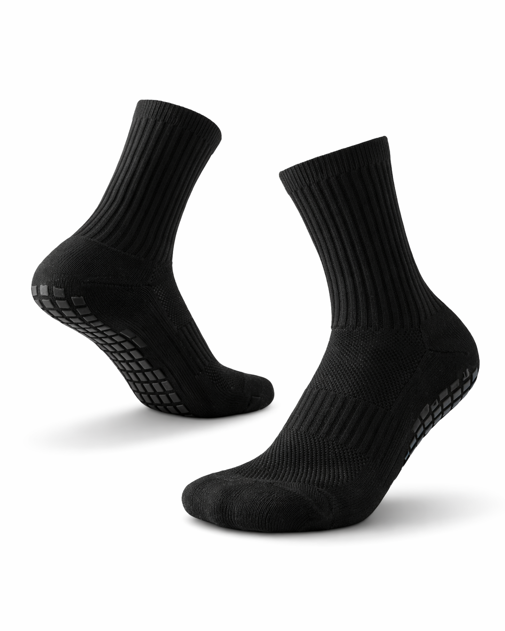 Plain Grip Socks (Black)