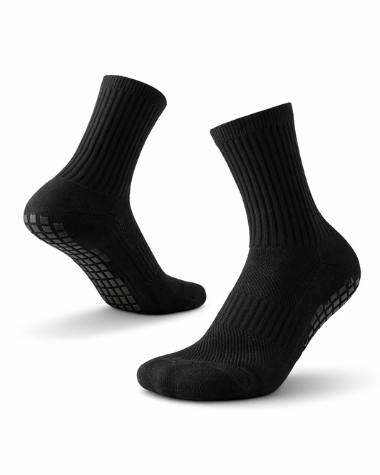 Plain Grip Socks (Black)