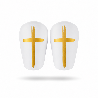 White Cross Mini Shin Pads (Limited Edition)